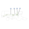 COURROIES COTE DROITE MOISSONNEUSE BATTEUSE CLAAS DOMINATOR 76