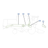 COURROIES COTE DROITE MOISSONNEUSE BATTEUSE CLAAS DOMINATOR 96