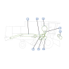 COURROIES COTE DROITE MOISSONNEUSE BATTEUSE CLAAS DOMINATOR 98 V