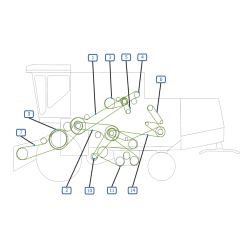 COURROIES COTE GAUCHE MOISSONNEUSE BATTEUSE CLAAS DOMINATOR 150