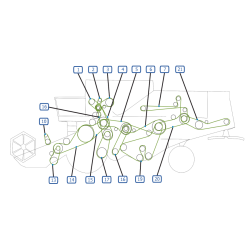 COURROIES COTE GAUCHE MOISSONNEUSE BATTEUSE CLAAS DOMINATOR 86