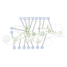 COURROIES COTE GAUCHE MOISSONNEUSE BATTEUSE CLAAS DOMINATOR 86