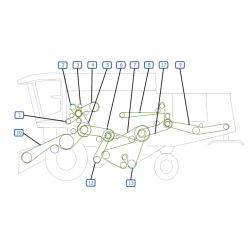 COURROIES COTE GAUCHE MOISSONNEUSE BATTEUSE CLAAS DOMINATOR 88 VX