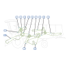 COURROIES COTE GAUCHE MOISSONNEUSE BATTEUSE CLAAS DOMINATOR 88 VX