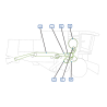 COURROIES COTE DROITE MOISSONNEUSE BATTEUSE CLAAS MEGA 370