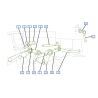 COURROIES COTE GAUCHE MOISSONNEUSE BATTEUSE CLAAS MEGA 360