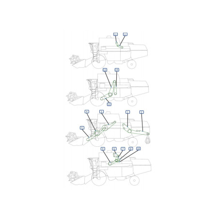 RIEMEN LINKE SEITE MÄHDRESCHER JOHN DEERE 1166 - 1166HY/4