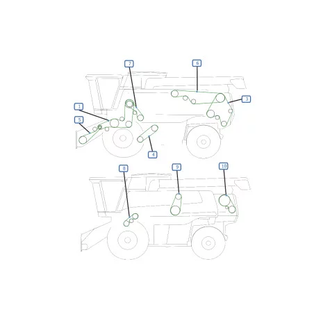 RIEMEN LINKE SEITE MÄHDRESCHER JOHN DEERE 9780 CTS