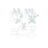 CORREIAS MOTOR DA CEIFEIRA-DEBULHADORA JOHN DEERE 1550 CWS