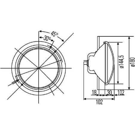 H4 MAIN LIGHT OPTICS 