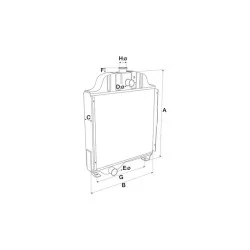 RADIATEUR POUR TRACTEUR RENAULT / CLAAS - 7700060911 