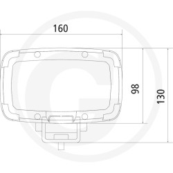PHARE DE TRAVAIL LED POUR TRACTEURS 160 X 112 X 130 MM 