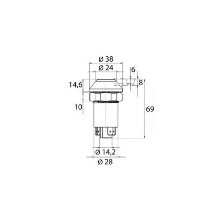 BOUTON POUSSOIR VITESSE RAPIDE POWERMATIC POUR MASSEY FERGUSON 