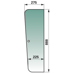 OBERRECHTS / LINKS ÖFFNUNGSTÜRGLAS 3233053R2
