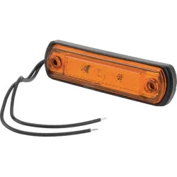 FEU DE GABARIT LED RECTANGULAIRE 12/24V 4 LED ORANGE 