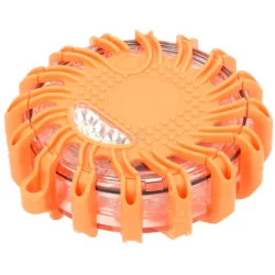 COFFRET DE 6 BALISES LED FLASH ORANGE MAGNETIQUE 
