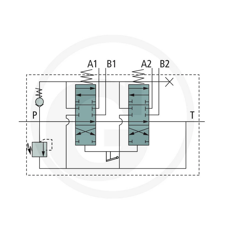 Distributeur hydraulique 40L/MIN 1 joystick 2 fonctions double effets — free download