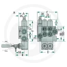 DISTRIBUTEUR MONOBLOC 40L/MIN - 1 JOYSTICK - 2 DOUBLE EFFETS 