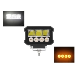 PHARE DE TRAVAIL LED + STROBO ORANGE 1600 LUMEN 