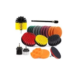 KIT DE BROSSES DE NETTOYAGE & POLISSAGE 22 PCS 