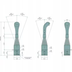 LEVIER DE COMMANDE DISTRIBUTEUR HYDRAULIQUE SANS INTERRUPTEUR 
