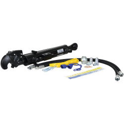 BARRE DE POUSSEE HYDRAULIQUE ROTULE/CROCHET CAT 2/2 CYLINDRE 63 MM L 500 MM 