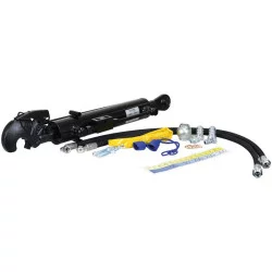 BARRE DE POUSSEE HYDRAULIQUE ROTULE/CROCHET CAT 2/2 CYLINDRE 63 MM - L 550 MM 