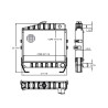 Radiatore IH Case, modello IH 3145498R93, fissaggio a 4 fori | CAM AGRI