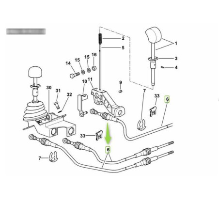 CABLE DE COMMANDE DISTRIBUTEUR HYDRAULIQUE POUR SAME LAMBORGHINI 