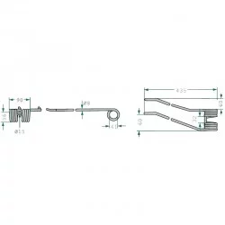 DENT DE FANEUSE DROITE VERTE