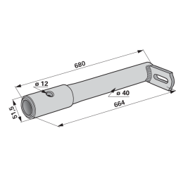 BRAS PORTE DENTS POUR ANDAINEUR KUHN 57734500 