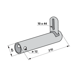 TUBE PALIER ANDAINEUR TAARUP -DEUTZ - VICON 