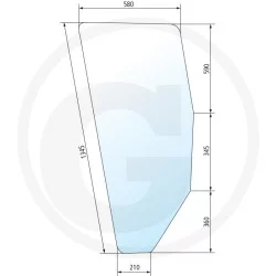 VITRE DE PORTE DROITE 