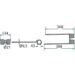DENT DE FANEUSE POUR KRONE - 153015.2 