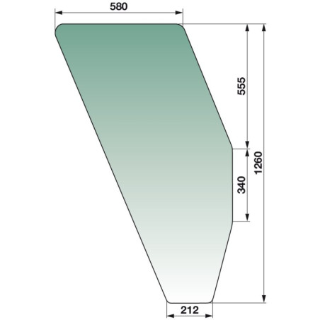 VITRE DE PORTE DROITE 