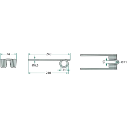 DENT POUR ANDAINEUR VOGEL ET NOOT HEUBLITZ 