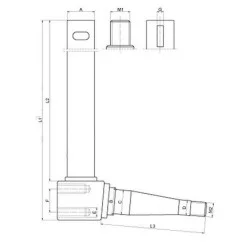 LEFT KNUCKLE FOR FORD - 81816577