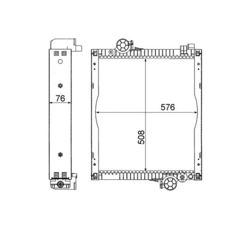 KÜHLER FÜR JOHN DEERE AL111000