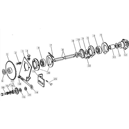 EXPLODED VIEW KNOTTER DRIVE
