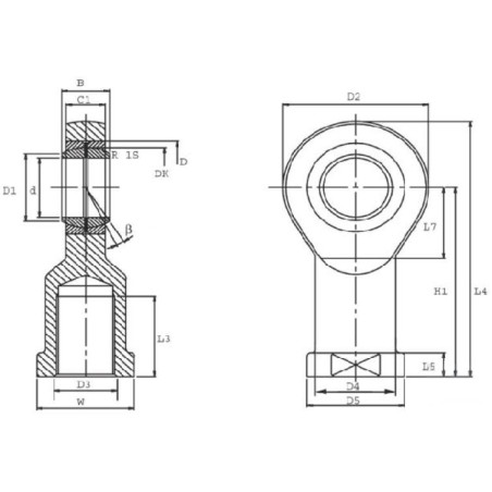 RÓTULA PARA MICROTORNILLO M12