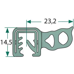 JOINT D'ETANCHEITE POUR VITRE ROULEAU DE 5M  