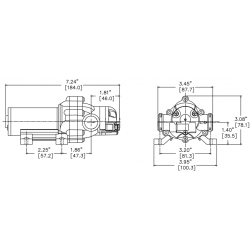 POMPE ELECTRIQUE A MEMBRANE POUR PULVERISATEUR 3.8L MIN 