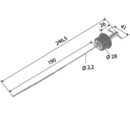 ENGINE OIL DIPSTICK FOR ENGINE CASE D239 D246 D268