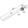 ENGINE OIL DIPSTICK FOR ENGINE CASE D239 D246 D268