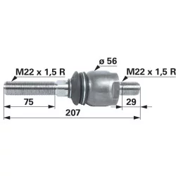 AXIAL LENKKUGELGELENK