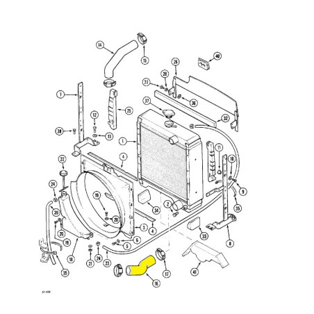 DURITE INFERIEURE POUR TRACTEURS CASE 