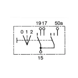 Contacteur de demarrage avec prechauffage ADAPTABLE Réf.3057998R93