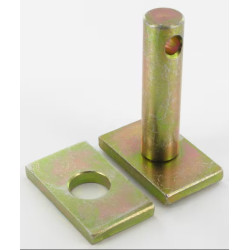 BROCHE AVEC PLAQUE L 64 MM DIAMETRE 16 MM 