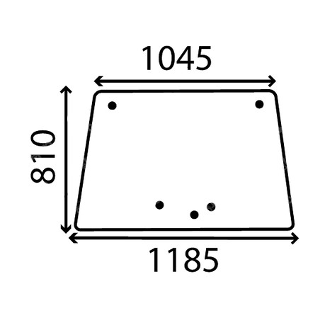 PARE BRISE OUVRANT POUR CASE 1284623C1