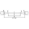 PUSH BAR THREAD 27 X 3 MM 300/350 MM CAT.2